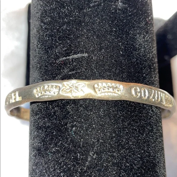 Vintage sterling silver Cozumel Bangle Bracelet - Picture 3 of 6